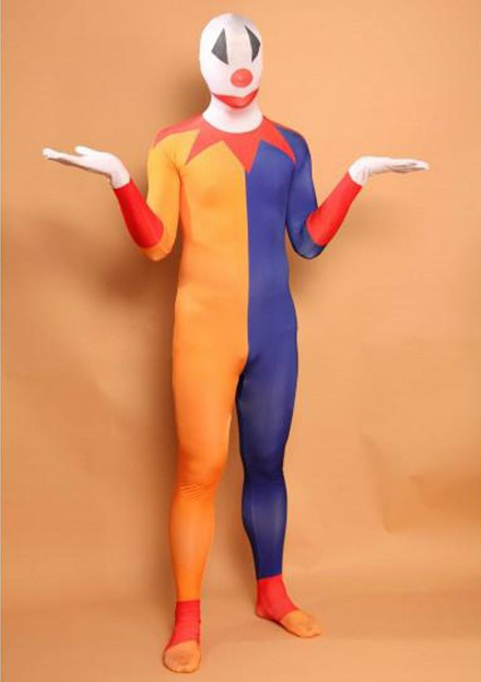Clown Full Body Zentai Morphsuit